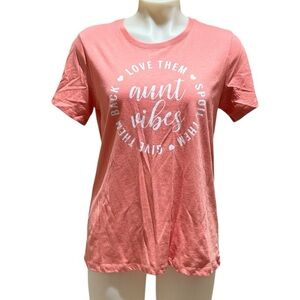 Positivitee Aunt Auntie Vibes Tee Size Medium